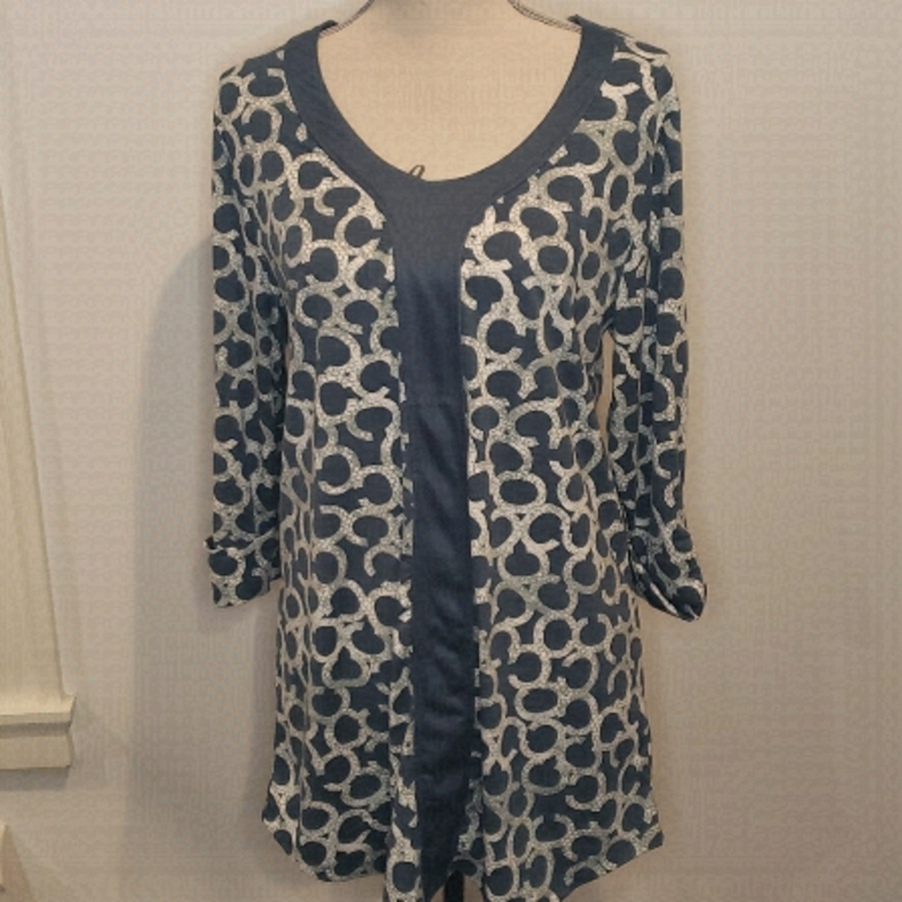 NWT SIMPLY NOELLE 'C' Printed Tunic